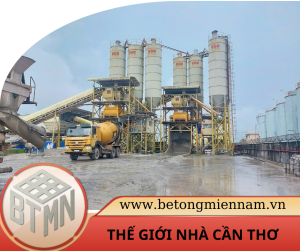 Trạm trộn Bê Tông Thế Giới Nhà Cần Thơ